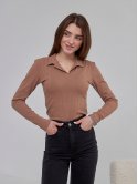 Кофтинка-поло в рубчик 4051