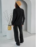 Классический костюм из вязки: кофта+брюки 3779